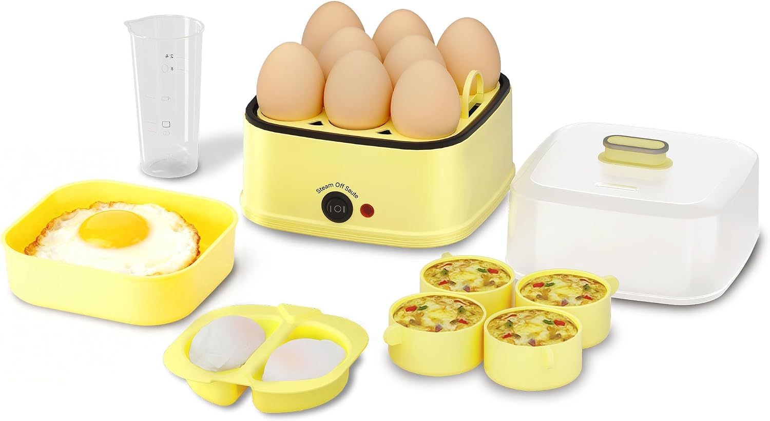 Egg Cooker Rapid - جهاز طهي البيض الكهربائي 8 في
