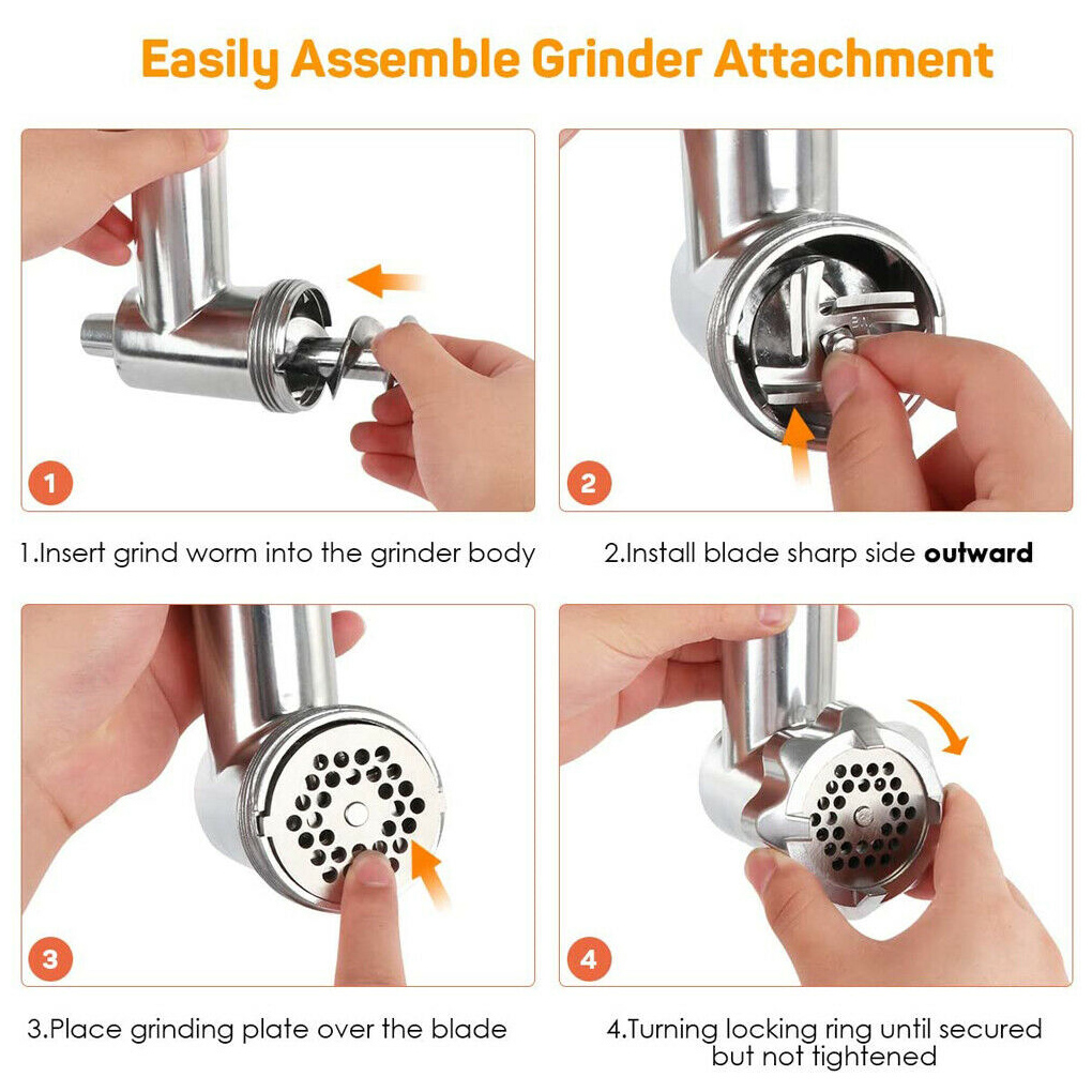 قطاعة مرفقة لمطحنة الطعام وحشو - مراجعة Meat Grinder Attachment وسعره