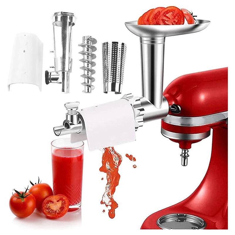 ملحق عصارة الطماطم والكاتشب من - مراجعة Meat Grinder Attachment وسعره