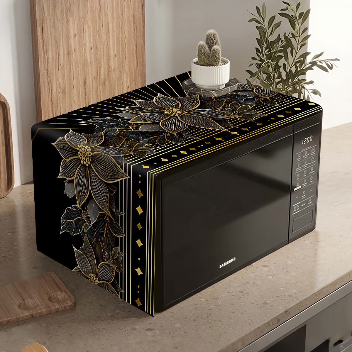 غطاء واقي فاخر للميكروويف بنقش - مراجعة Kitchen Appliances Luxury وسعره