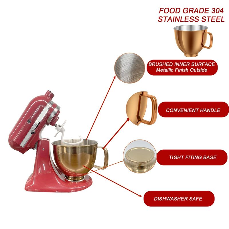 وعاء خلط من الفولاذ المقاوم لل - مراجعة Kitchenaid Mixer Artisan 5Qt وسعره