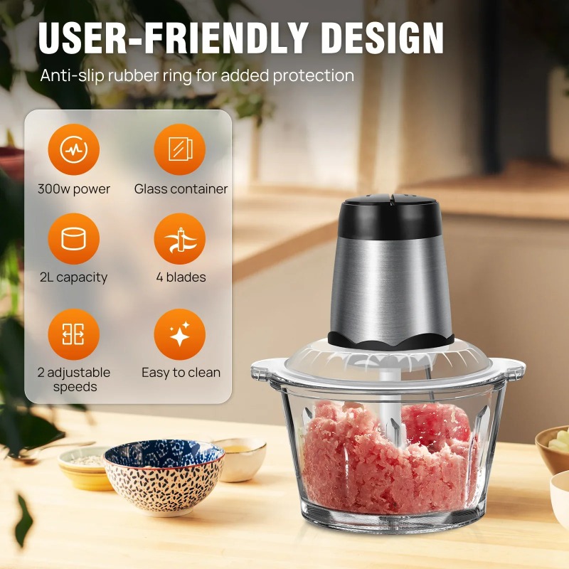 مفرمة لحم كهربائية سعة 2 لتر م - مراجعة Meat Grinder Attachment وسعره